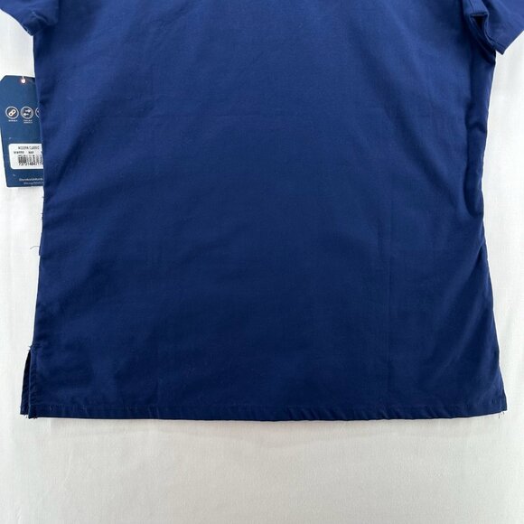 Cherokee Scrub Top Womens Sz S Workwear Professionals Wrap Medical Uniform Blue - Picture 6 of 12